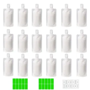 18 PCS Travel Pouches for Toiletries TSA Approved Travel Fluid Makeup Packing Bag Travel Containers for Toiletries Leak Pproof Travel Size Toiletries Refillable Cosmetic Containers