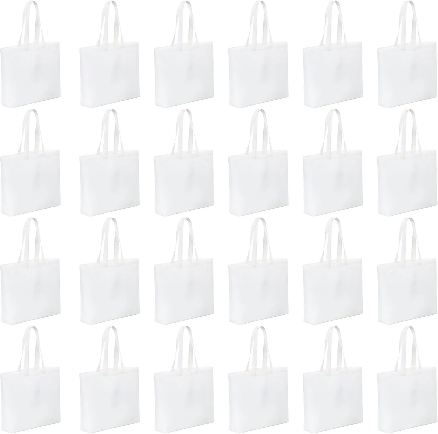 24 Pack: Reusable Tote Bag