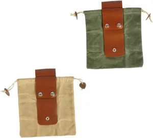 2pcs Fruit Waist Tool Bag Portable Canvas Pouches for Outdoor Harvesting for Hiking Camping Foraging Adventures