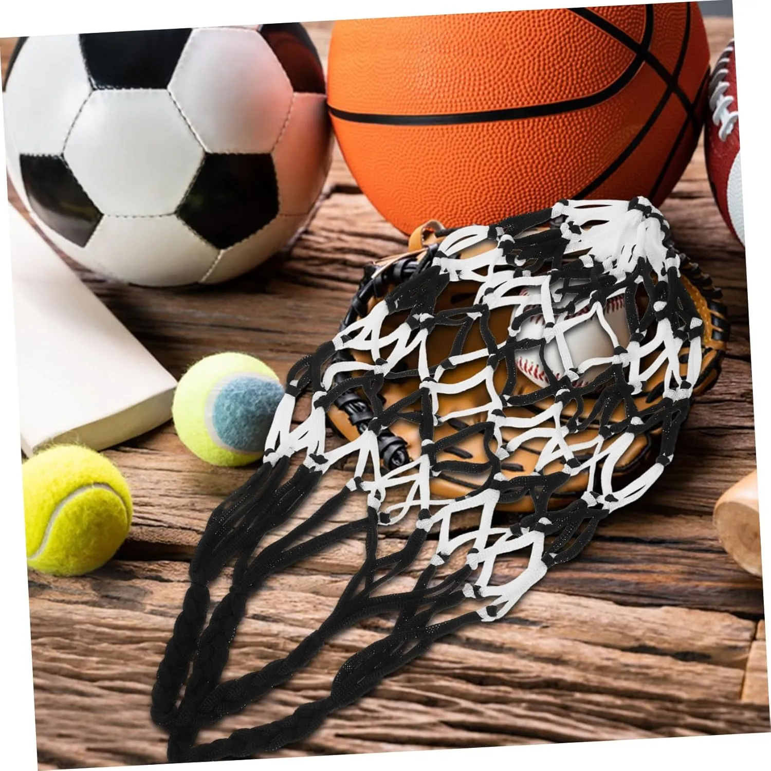 2pcs Portable Ball Net Bag Outdoor Basketball Bags Basketball Carrier Pouches Football Bags Football