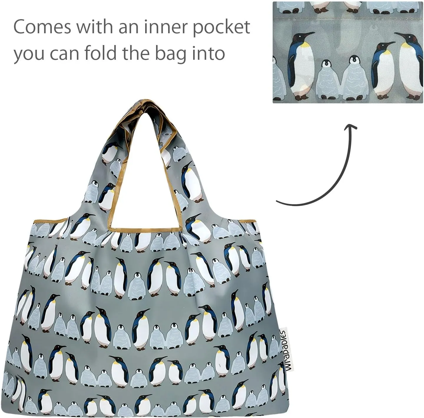 allydrew Large Foldable Tote Nylon Reusable Grocery Bags