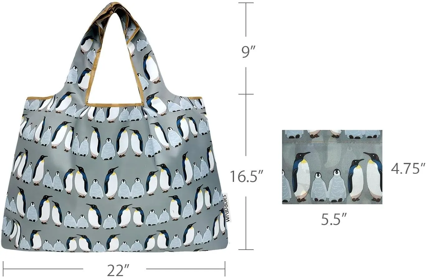 allydrew Large Foldable Tote Nylon Reusable Grocery Bags