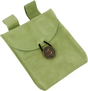 Armory Replicas Renaissance Vibes: Medieval Black & Brown Suede Pouches, Conscious Violet & Peaceful Blues Leather Lights