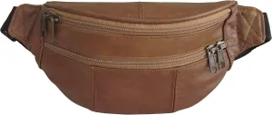 Assorted Leather Fanny Packs (Cognac)