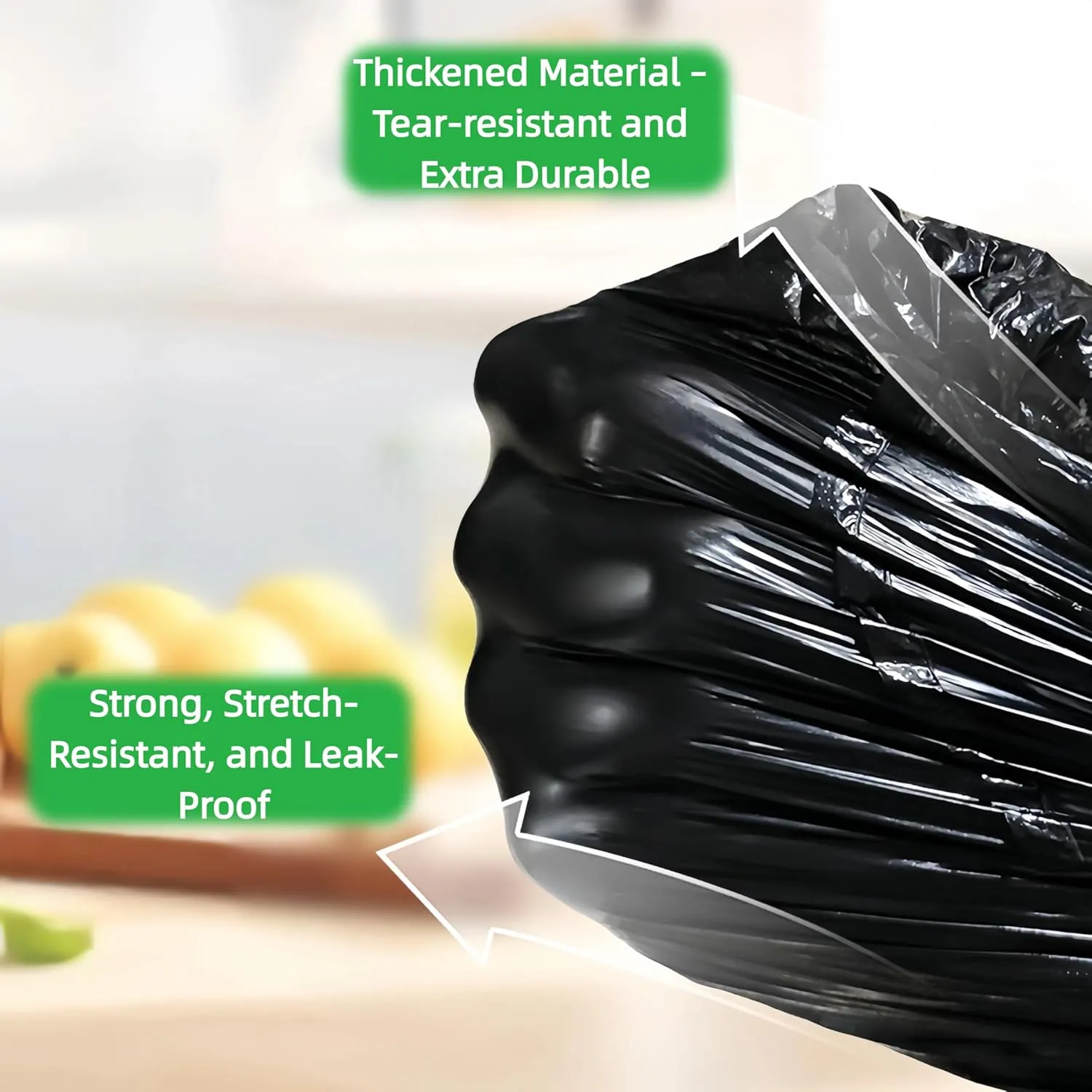 Black Small T-Shirt Trash Bags,Perfect for Dogs&Cats Poop Bags,Biodegradable with Handles (100 Count)