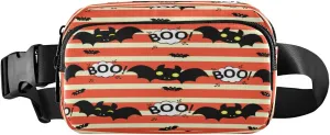 Boccsty Halloween Bat Cloud Belt Bag for Women Men Fanny Pack Small Waist Pouch Crossbody Bags for Outdoor Hiking Running Travel