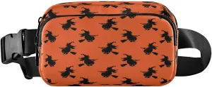 Boccsty Witch Halloween Autumn Fall Belt Bag for Women Men Fanny Pack Small Waist Pouch Crossbody Bags for Outdoor Hiking Running Travel