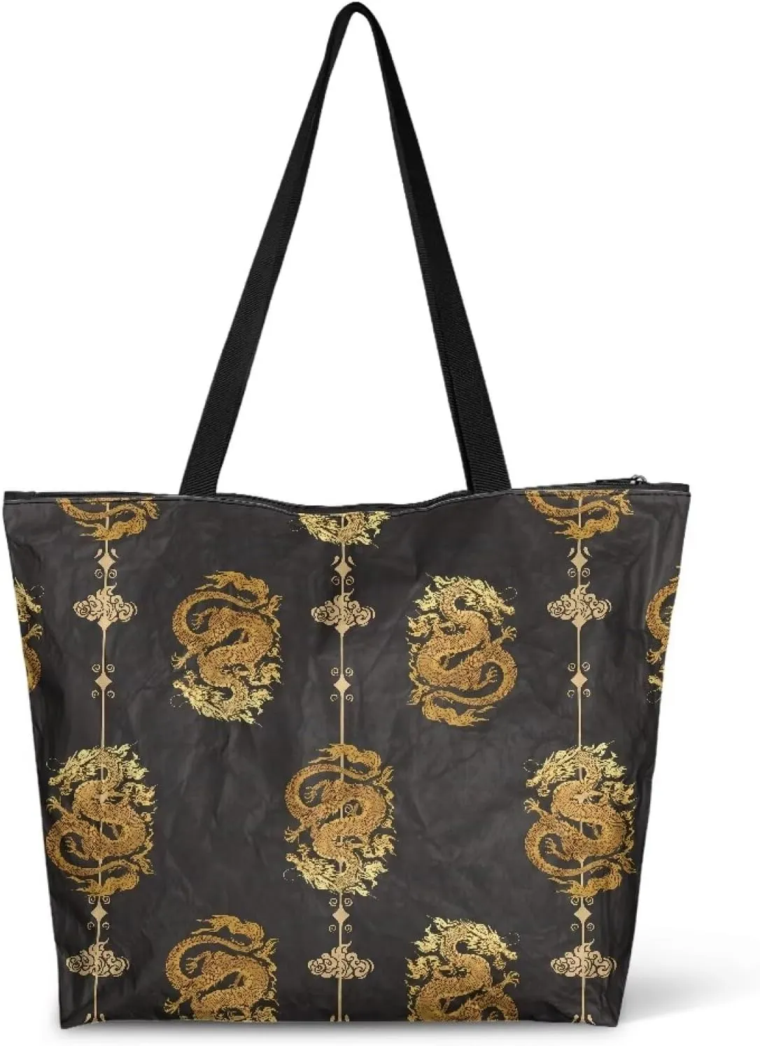 Cartoon Animal Puppy Cat Paper Tote Bags, Halloween Skull Gothic Spider Web Handbag, Aesthetic Art Commute Bag