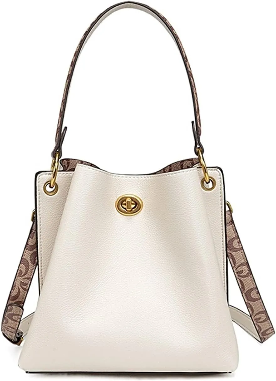 Casual Bucket Bag For Women Handbags Large Capacity Fashion Female Shoulder Bag Ladies Messenger Bag Totes(Beige)