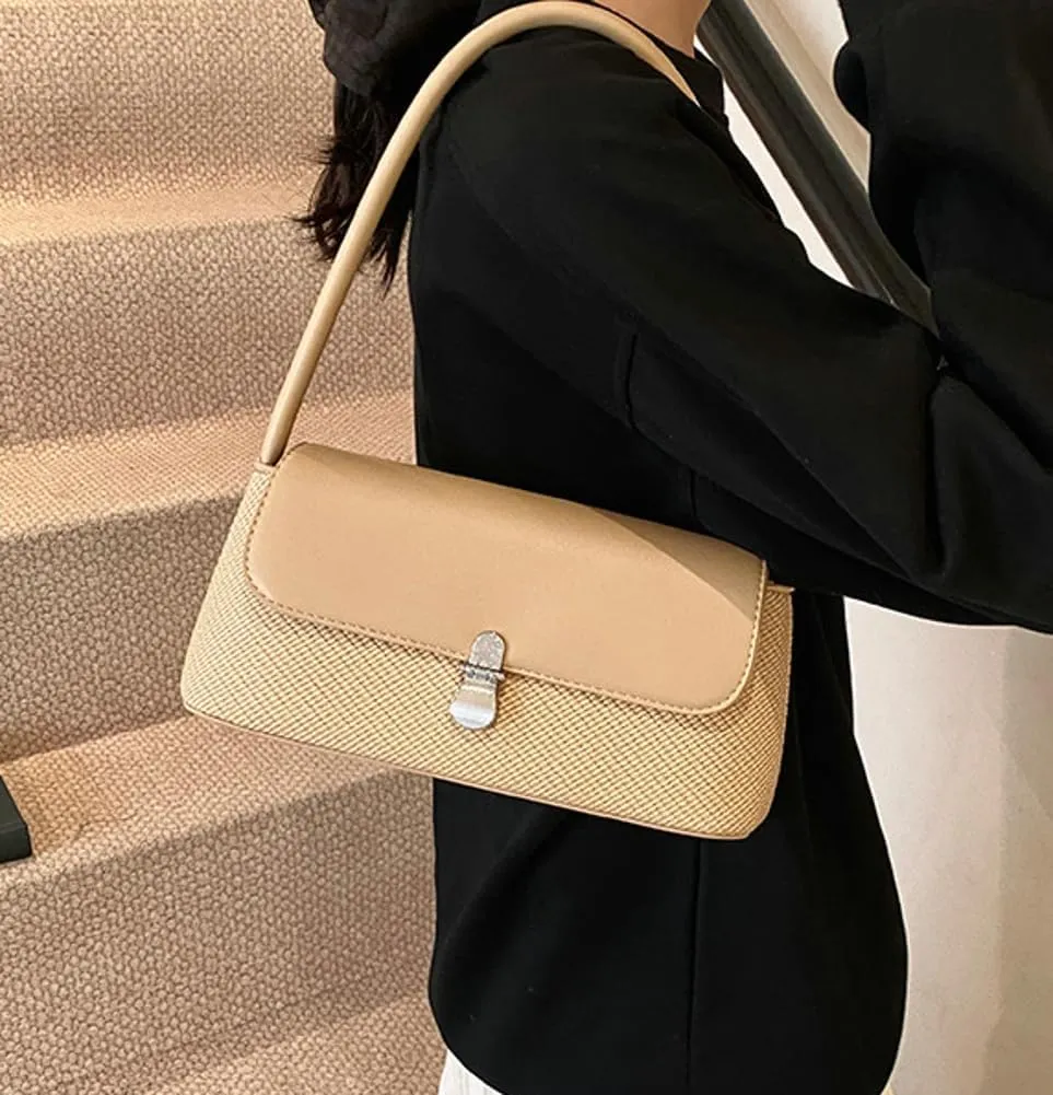 Casual Shoulder Purses For Women Cute Tote Handbag Underarm Bag Commuter Travel Satchels PU Leather 2025