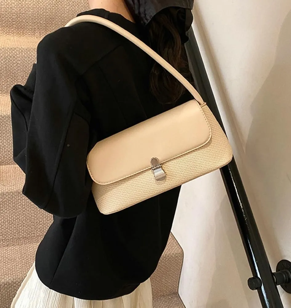 Casual Shoulder Purses For Women Cute Tote Handbag Underarm Bag Commuter Travel Satchels PU Leather 2025