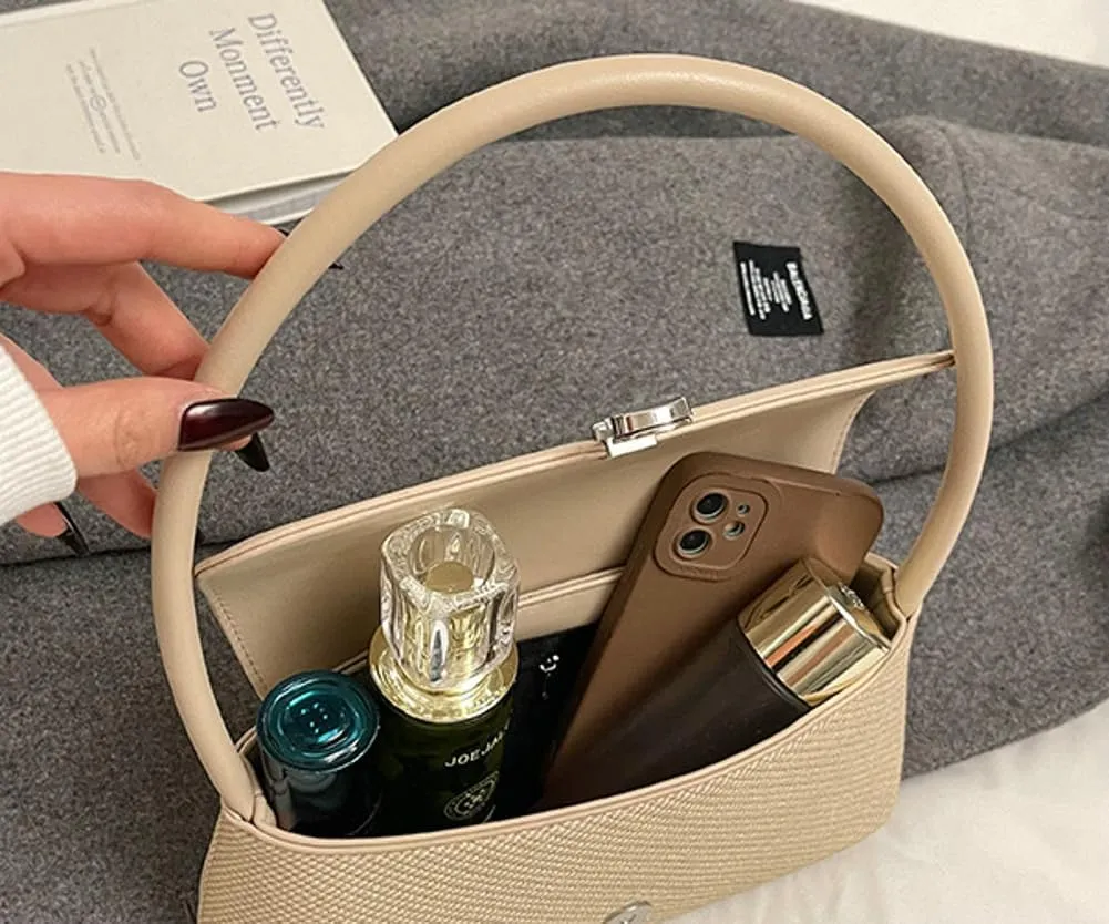 Casual Shoulder Purses For Women Cute Tote Handbag Underarm Bag Commuter Travel Satchels PU Leather 2025