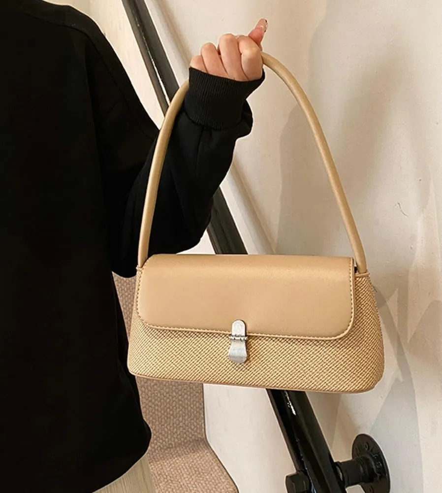 Casual Shoulder Purses For Women Cute Tote Handbag Underarm Bag Commuter Travel Satchels PU Leather 2025
