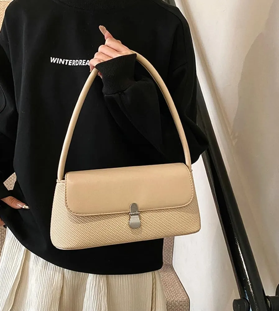 Casual Shoulder Purses For Women Cute Tote Handbag Underarm Bag Commuter Travel Satchels PU Leather 2025