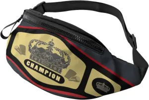 Championship Belt Fanny packs For Women Men Lightweight Casual Sport Waist Bag For Outdoor Workout Travel Running Biking