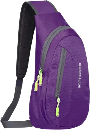 Chest Strap Small Folding Pack for Walking Man Women Outdoor Multifunctional Sling Backpack Fashionable Casual