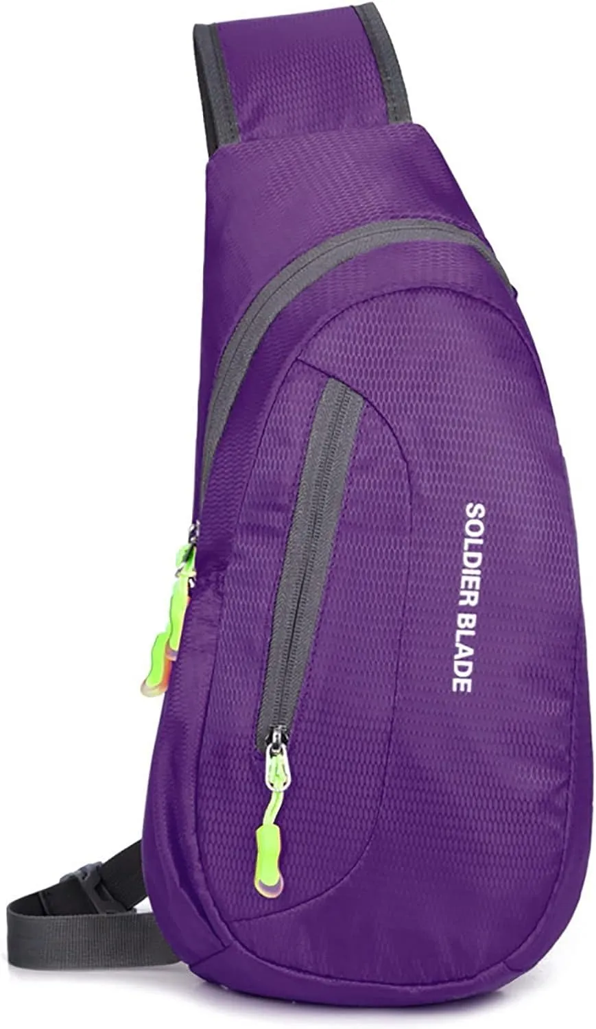 Chest Strap Small Folding Pack for Walking Man Women Outdoor Multifunctional Sling Backpack Fashionable Casual