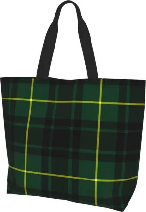 Clan Mackay Tartan Plaid Scottish Tote Bag For Women Weekender Travel Bag Reusable Grocery Bags Large Totes Handbags