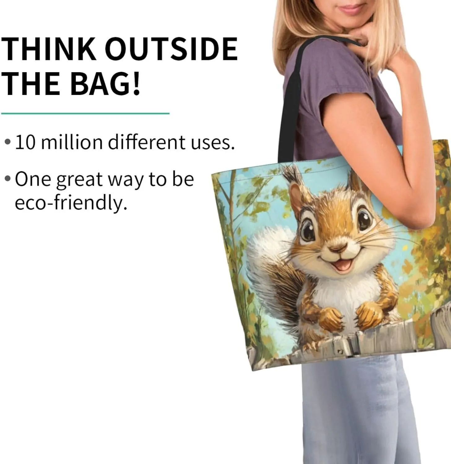 close-up Golden Retriever face print Reusable Shoulder Bags Large Casual Tote Bag Shopping Grocery grocery bag