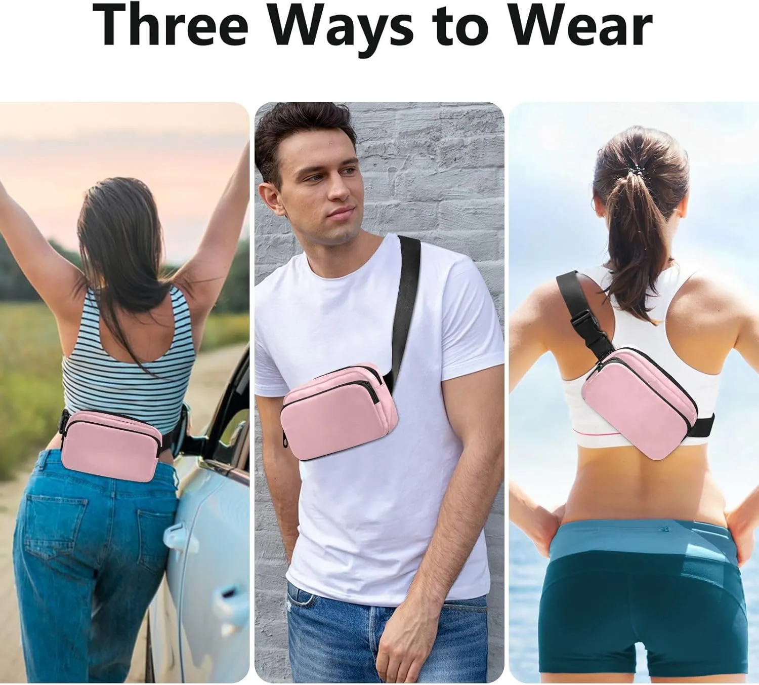 Colorful Waist Packs for Women Men Belt Bag Fanny Pack Small Waist Pouch Pouch Runing Belt for Outdoor Running Hiking Cycling