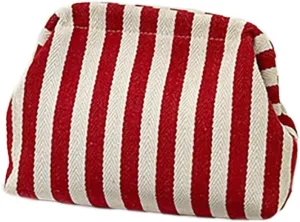 Compact and Stylish Crochet Handbag for Women Knitted Dumpling Clutch Purse Fashionable Makeup Bag Cosmetic Pouches