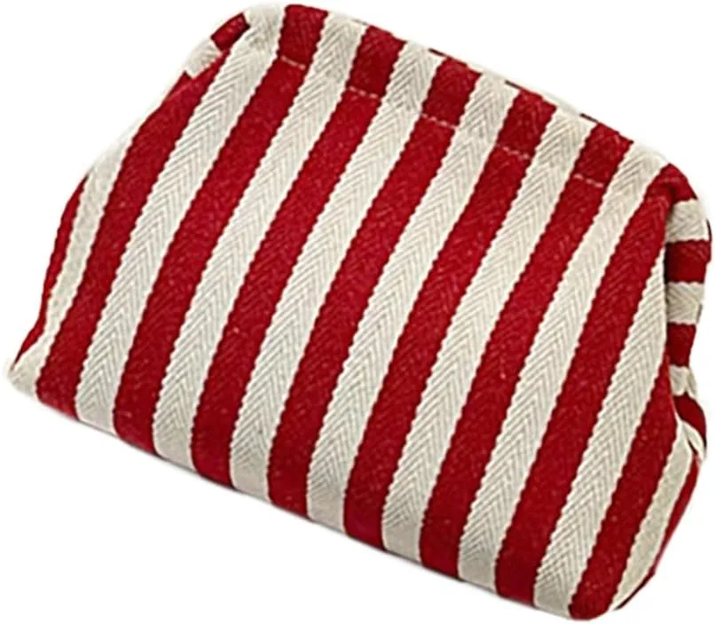 Compact and Stylish Crochet Handbag for Women Knitted Dumpling Clutch Purse Fashionable Makeup Bag Cosmetic Pouches