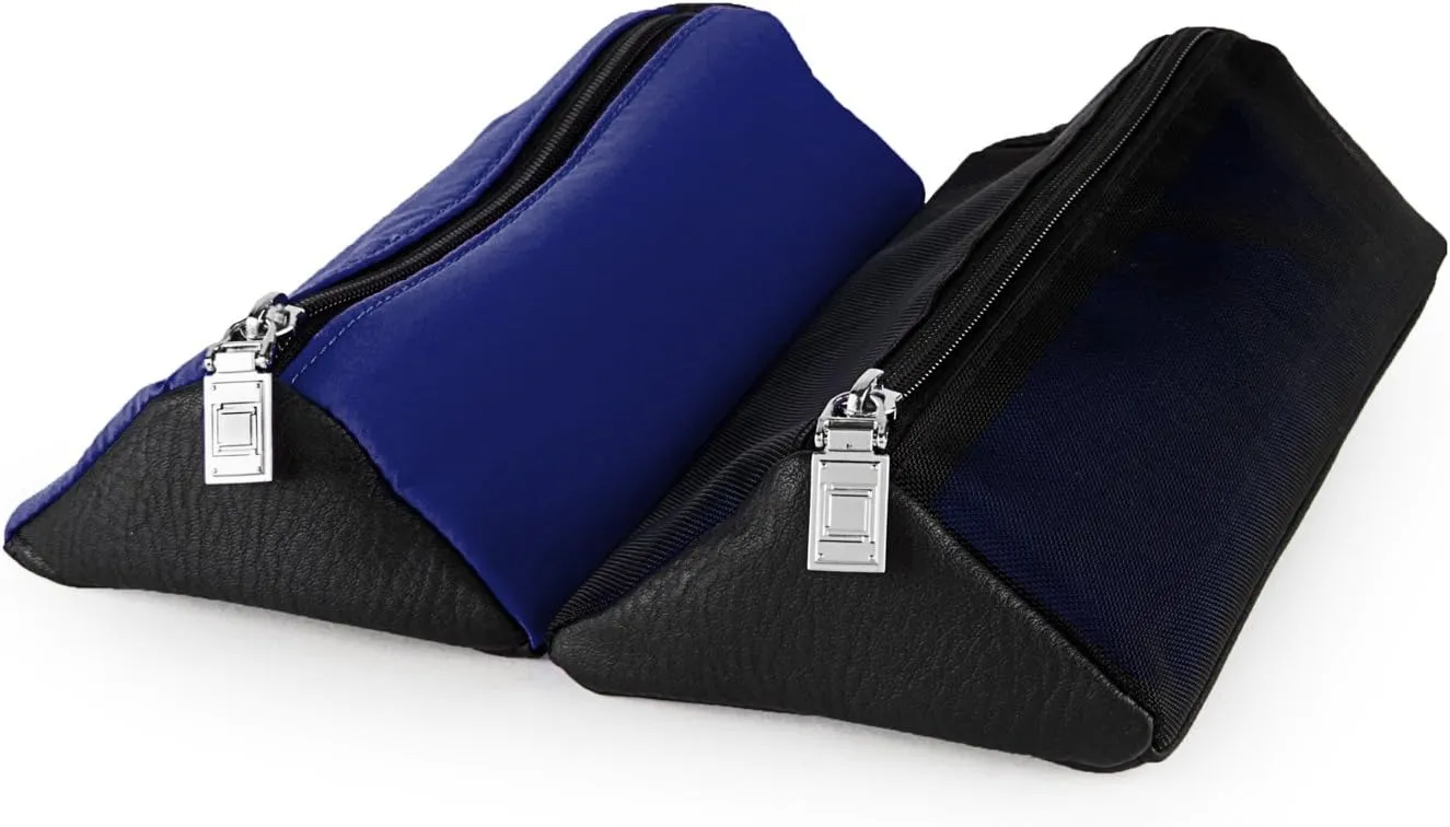 Compact Foldable Travel Toiletry Kit Bag with 4 Removable Pouches, Dopp Kit Bathroom Bag for Cosmetic, Makeup, Personal Hygiene Items, Washkit