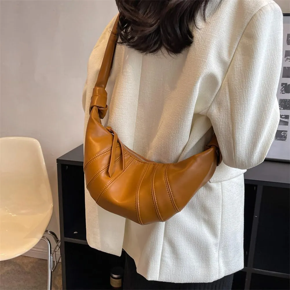 Crescent Bag Crossbody Sling Bags for Women's Shoulder Handbags Hobo Purse Satchel Purses PU Leather Tote