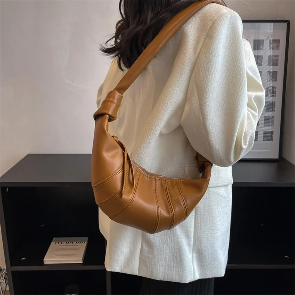 Crescent Bag Crossbody Sling Bags for Women's Shoulder Handbags Hobo Purse Satchel Purses PU Leather Tote