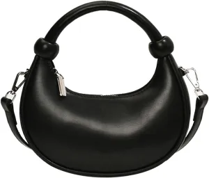 Crescent Purses for Women Cute Y2k Shoulder Crossbody Bag Small Dumpling Totes Handbag Vegan Leather Clutch Satchel