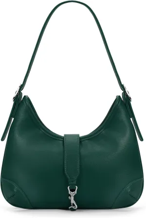 Crescent Shoulder Bag Y2k Hobo Bags for Women Faux Leather Designer Purses Trendy Half Moon Underarm Handbag with Zipper
