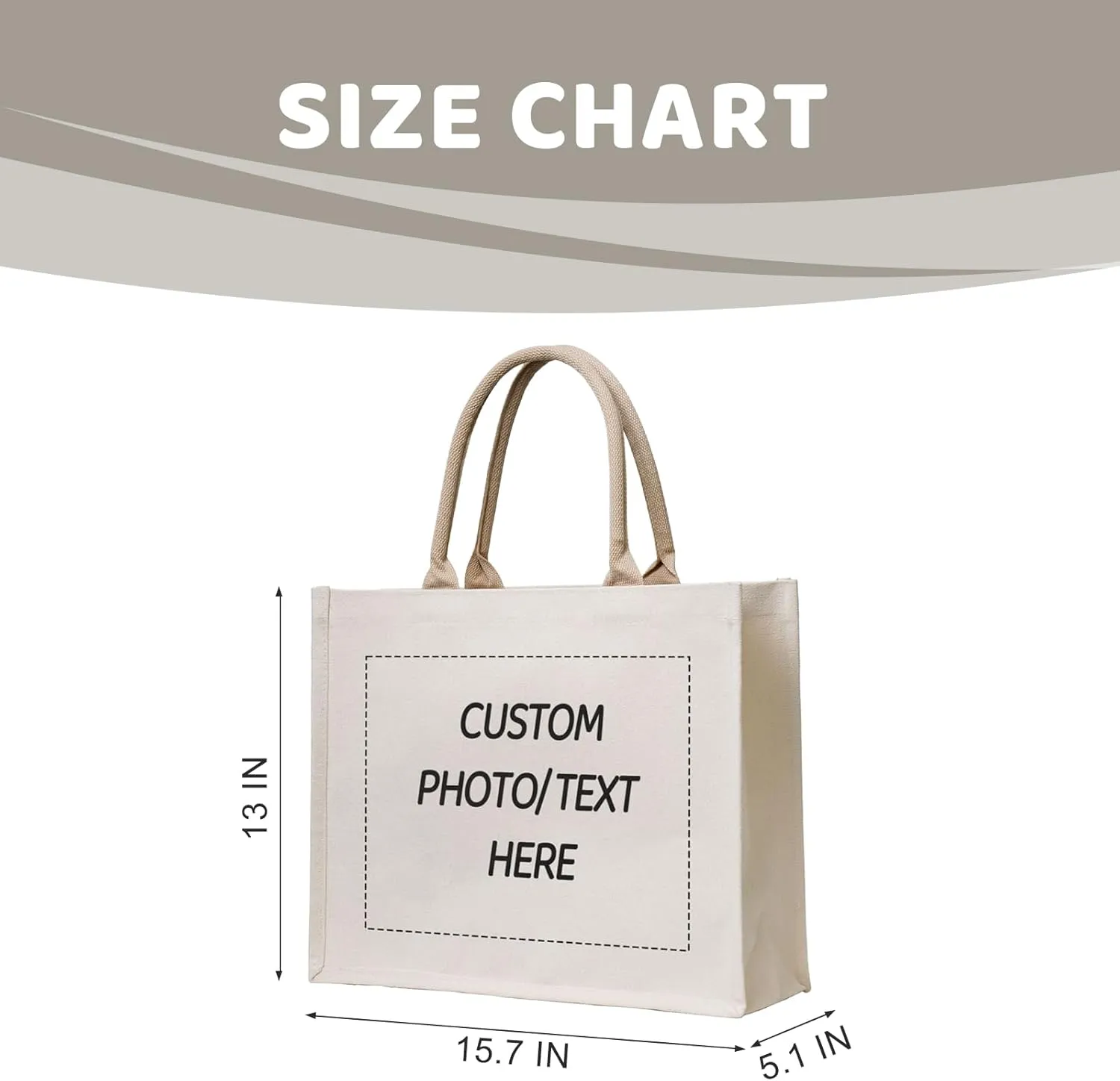Custom Grocery bag with Photo/Logo/Text,Personalized Canvas bags,Customized canvas grocery Bag for women shopping