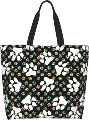Cute Colorful Fishs Women's Tote Bag Large Capacity Single Shoulder Bags Handbag for Shopping Work