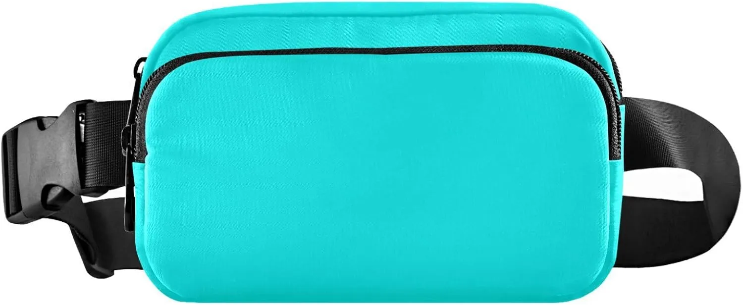 Cyan Waist Packs for Women Men Belt Bag Fanny Pack Small Waist Pouch Pouch Runing Belt for Outdoor Running Hiking Cycling