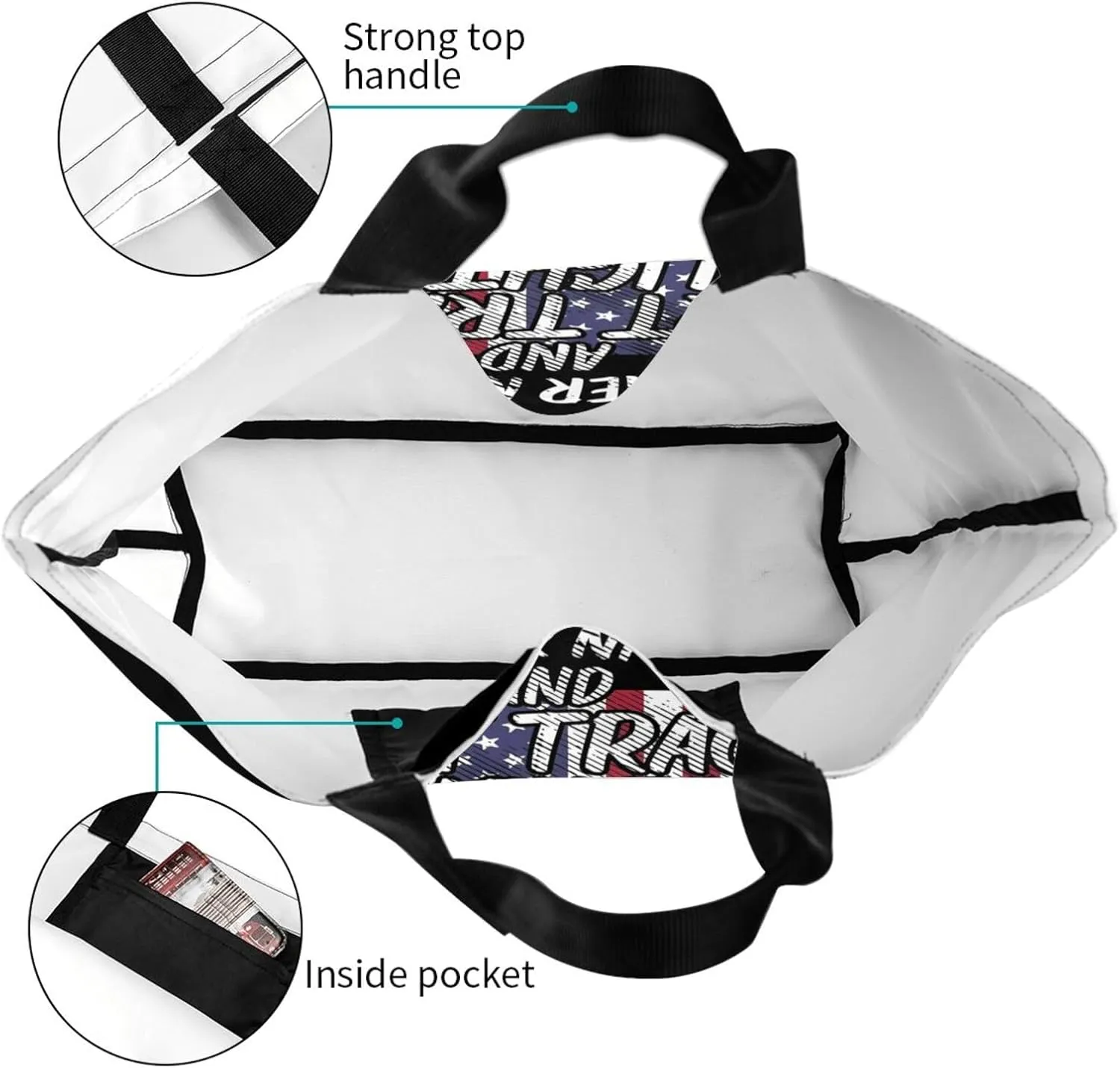 Dirt Track Lights Flag Motocross Women's Tote Bag Large Capacity Single Shoulder Bags Handbag for Shopping Work