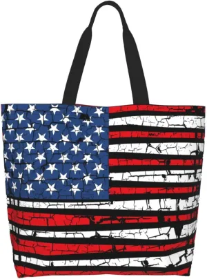 Dirt Track Lights Flag Motocross Women's Tote Bag Large Capacity Single Shoulder Bags Handbag for Shopping Work