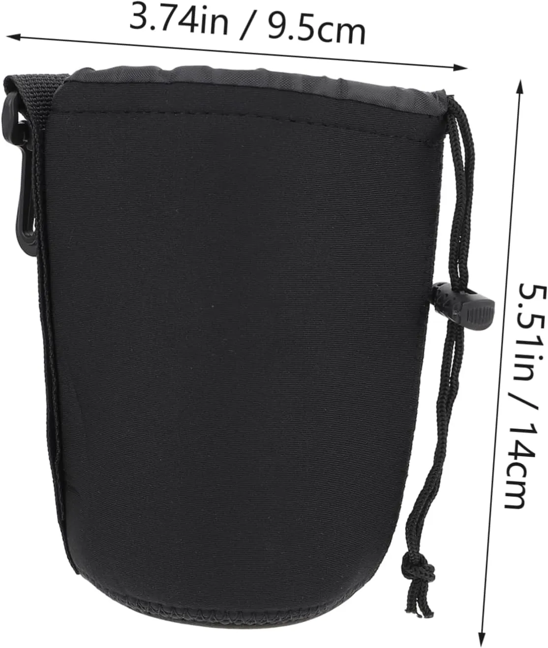 DOITOOL 2 Pcs Lens Bags Pouches Padded Camera Lens Pouch Neoprene for Dslr Accessories