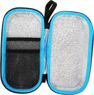 ERINGOGO Portable Cooler Organizer with Lining Insulation Medicine Case for Travel for Supplies for Medication the Go