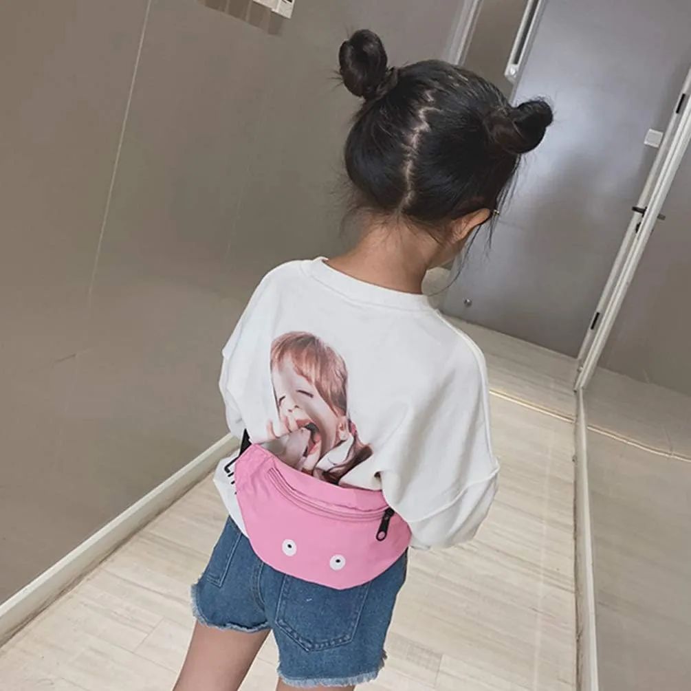 Fanny Pack Boy Girls Waist Pack Small Eyes Fanny Pack Funny Adjustable Belt Bag Travel Hiking Waist Packs