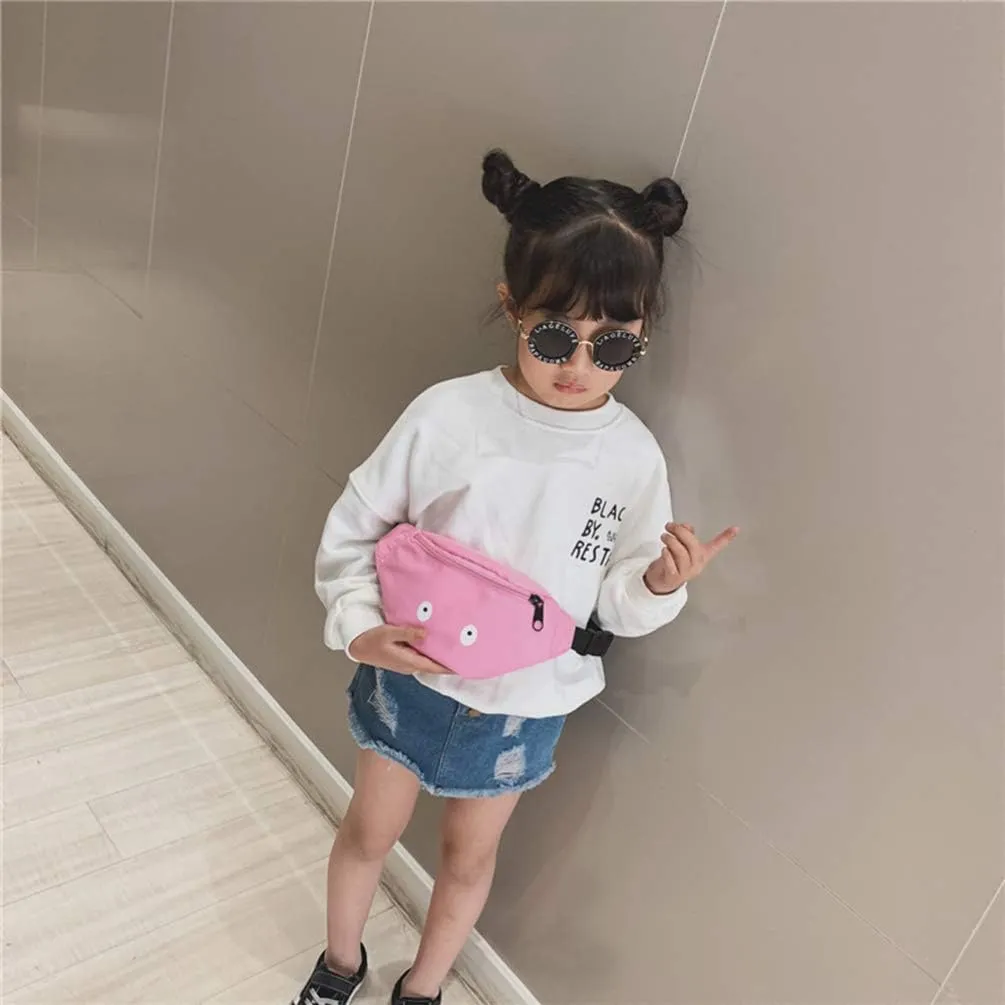 Fanny Pack Boy Girls Waist Pack Small Eyes Fanny Pack Funny Adjustable Belt Bag Travel Hiking Waist Packs