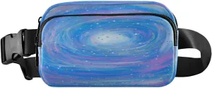 Fanny Packs for Women Men Blue Stars Whirlpool Belt Bag Waist Pouch Packs Crossbody Bag Running Hiking Fanny Pack Gifts for Girls Boys