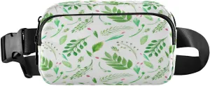 Fanny Packs for Women Men Branches Leaves Flowers Belt Bag Waist Pouch Packs Crossbody Bag Running Hiking Fanny Pack Gifts for Girls Boys