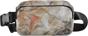 Fanny Packs for Women Men Colorful Marble Belt Bag Waist Pouch Packs Abstract Marbling Crossbody Bag Running Hiking Fanny Pack Gifts for Girls Boys