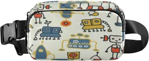 Fanny Packs for Women Men Colorful Robots Belt Bag Waist Pouch Packs Crossbody Bag Running Hiking Fanny Pack Gifts for Girls Boys