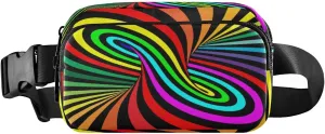 Fanny Packs for Women Men Colorful Stripes Belt Bag Waist Pouch Packs Crossbody Bag Running Hiking Fanny Pack Gifts for Girls Boys