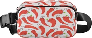 Fanny Packs for Women Men Red Chilli Capsicum Belt Bag Waist Pouch Packs Pepper Crossbody Bag Running Hiking Fanny Pack Gifts for Girls Boys