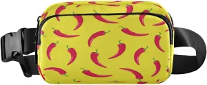 Fanny Packs for Women Men Red Peppers Chilli Belt Bag Waist Pouch Packs Crossbody Bag Running Hiking Fanny Pack Gifts for Girls Boys