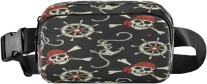 Fanny Packs for Women Men Skull Anchor Belt Bag Waist Pouch Packs Crossbody Bag Running Hiking Fanny Pack Gifts for Girls Boys