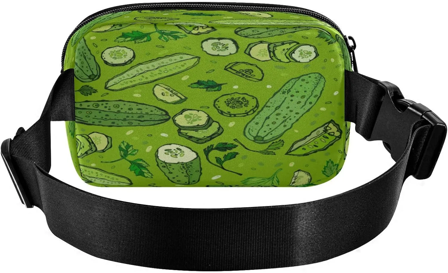 Fanny Packs for Women Men Vegetables Spices Cucumber Parsley Belt Bag Waist Pouch Packs Crossbody Bag Running Hiking Fanny Pack Gifts for Girls Boys