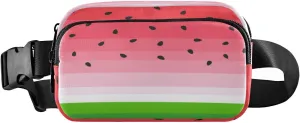 Fanny Packs for Women Men Watermelon Black Seeds Belt Bag Waist Pouch Packs Summer Fruits Crossbody Bag Running Hiking Fanny Pack Gifts for Girls Boys